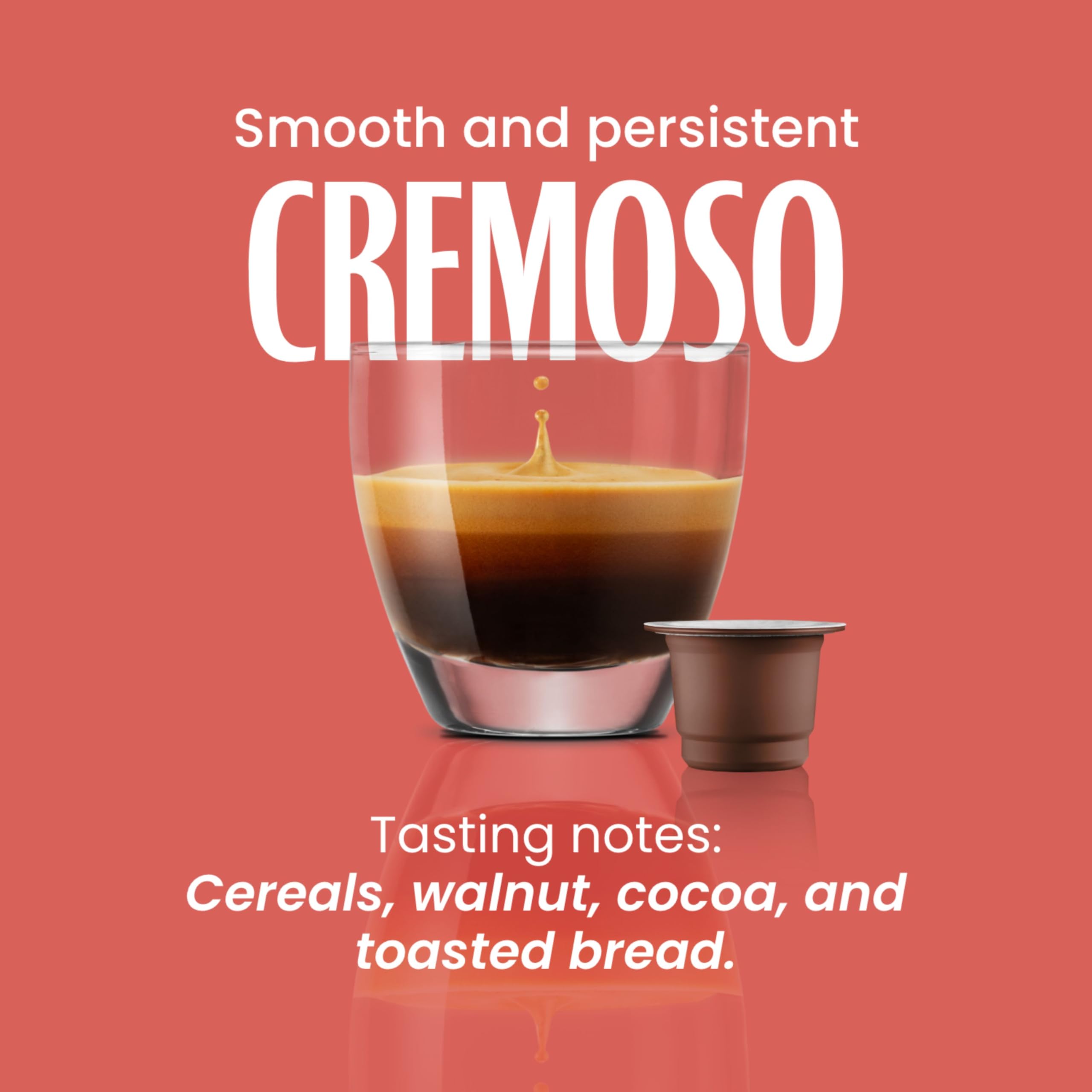 Caffè Vergnano 1882 - èspresso kapsułki z kawą do kompostowania, kompatybilne z Nespresso, Cremoso (kremowy) - opakowanie zawiera 50 kapsułek