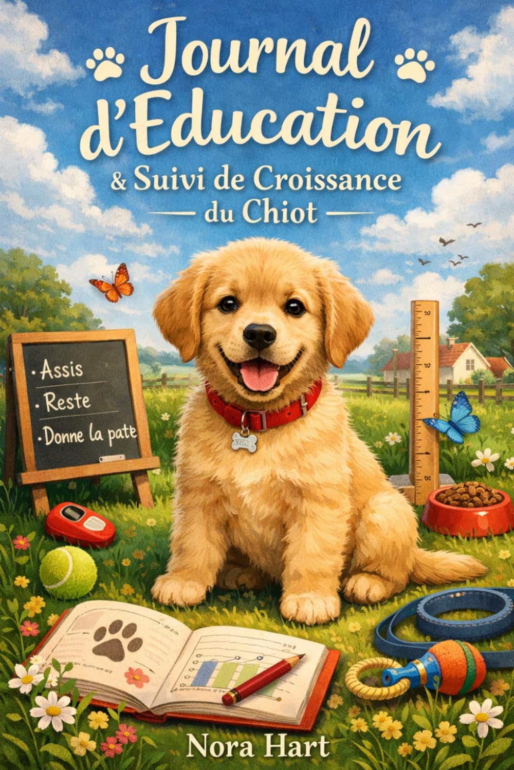 Journal d'Éducation & Suivi de Croissance du Chiot: Carnet complet pour l'entraînement, la santé, la sociabilisation et les progrès quotidiens de votre chiot (8 semaines de suivi guidé)