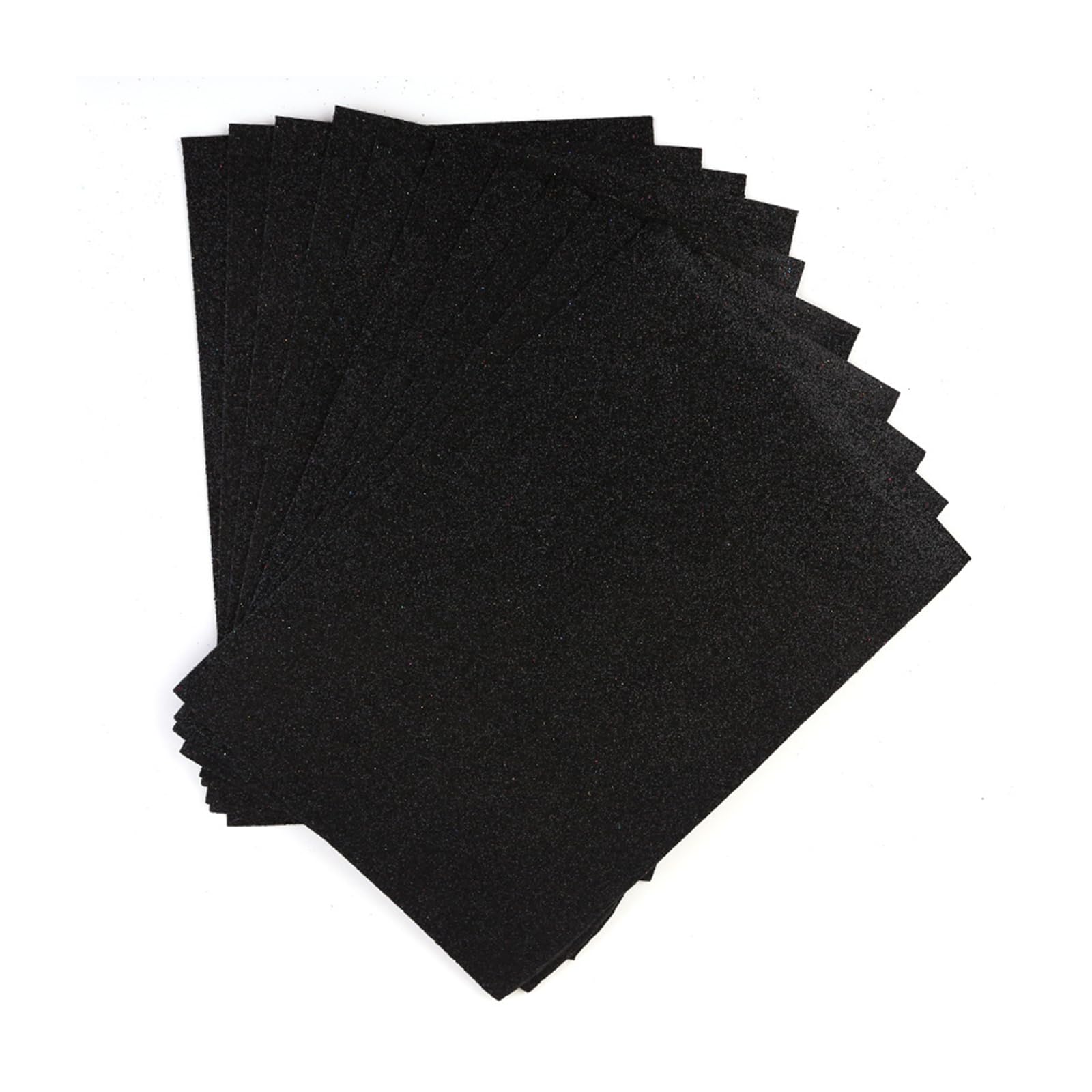 Leliafleury A4 Craft Foam Sheets, 10Pcs Black Glitter Foam Sheets for Crafts DIY Projects โ image 1