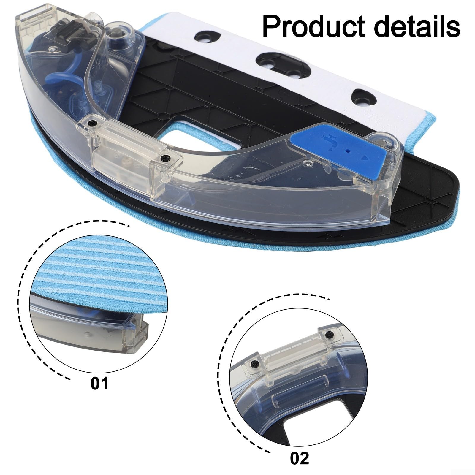 Aspirapolvere Per Pezzi di Ricambio Ventosa Mop Holder per Combo 113 R113840 Compatibile con Bot Robot Aspirapolvere, Storage Rack Mount Set