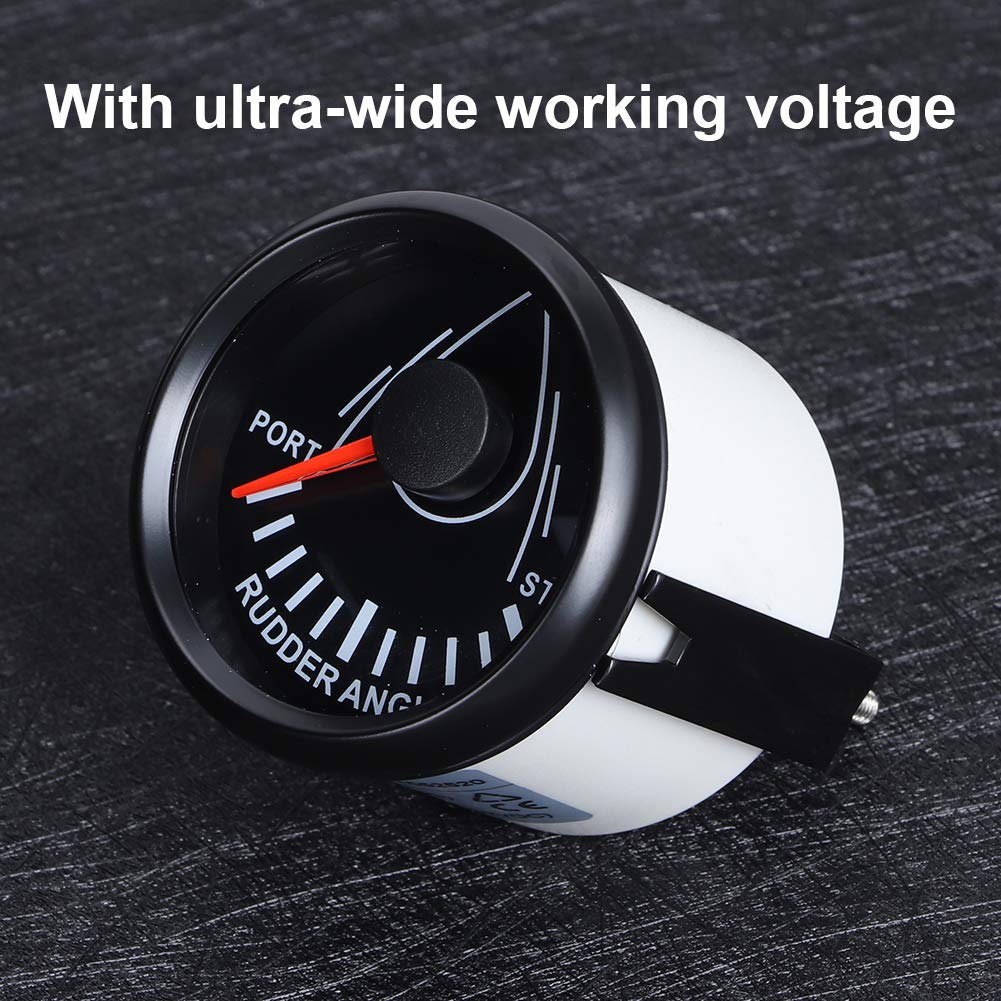 Indicateur D'Angle De Barre Universel 52 Mm pour Bateau | avec Capteur de Barre Rétroéclairage 9-32 V