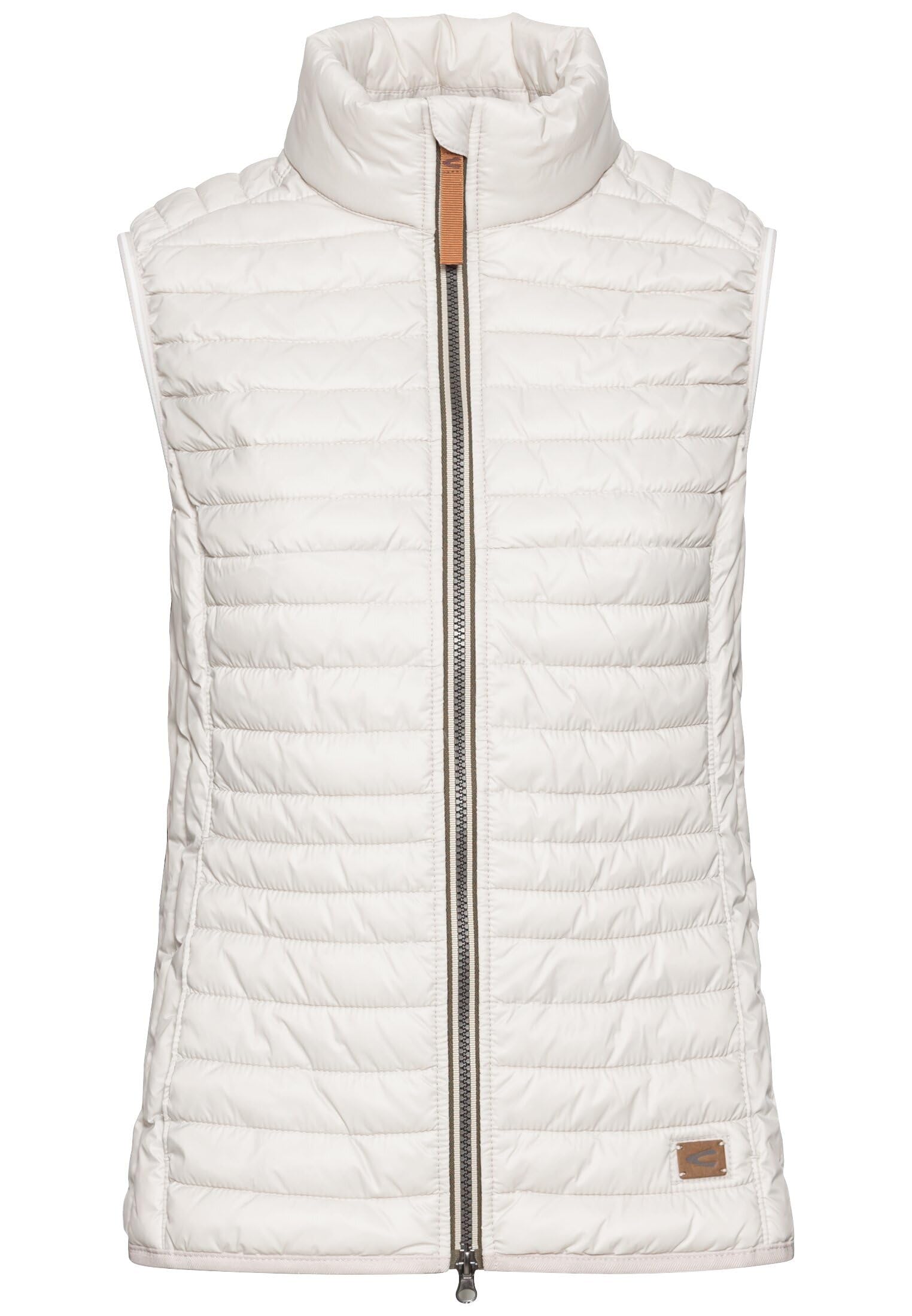 camel active Damen Weste aus recyceltem Polyamid Wollweiß