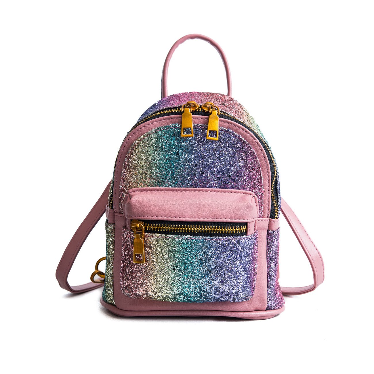 SEALINFWomen Girl Bling Mini Backpack Convertible Shoulder Cross Bags Purse