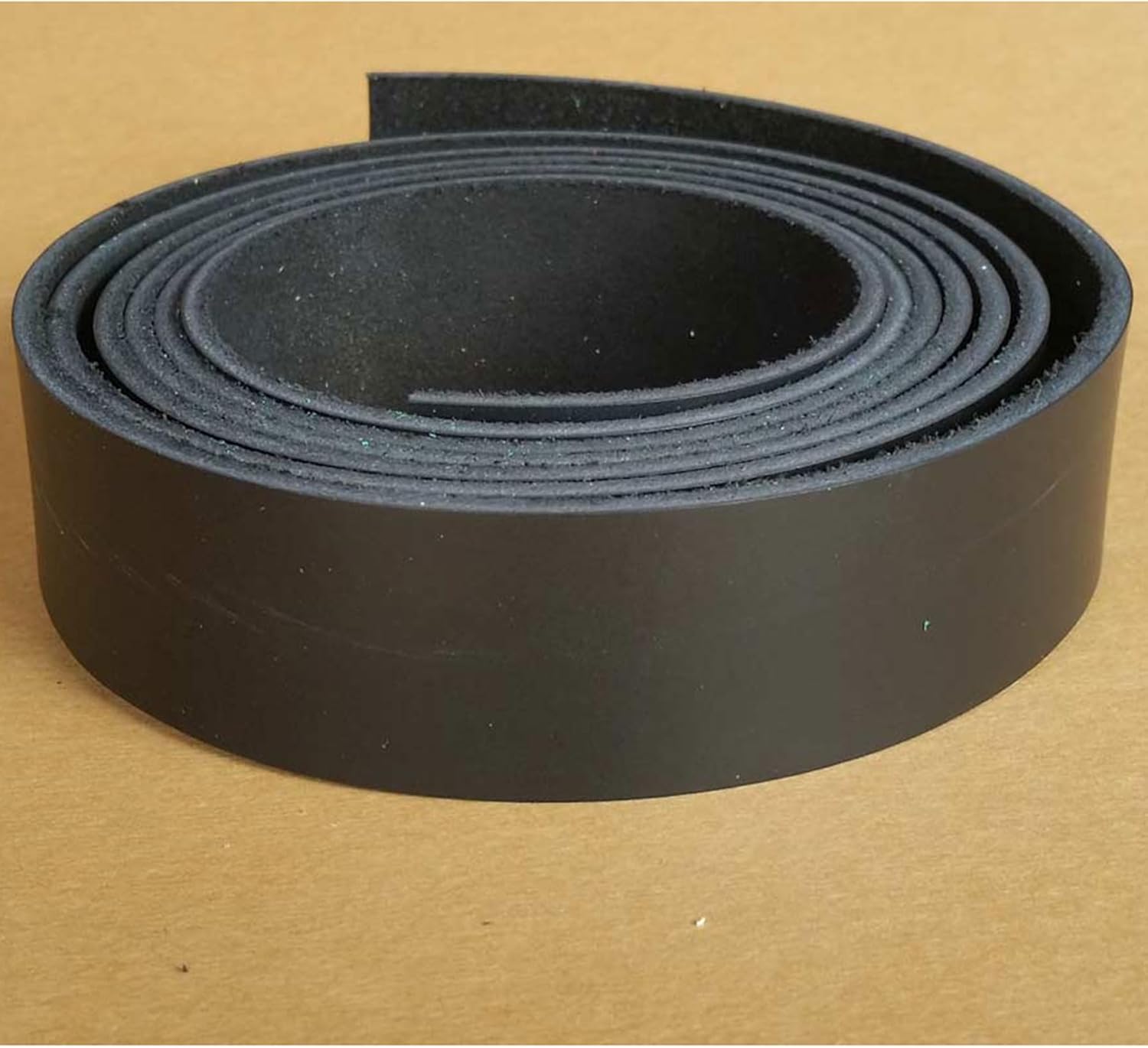 1 Inch Black Leather Strip 8-9 oz. (3.2-3.6 mm) - Latigo Leather Strips up to 96 Inch Long Made in USA by Pitka Leather (1" x 84')