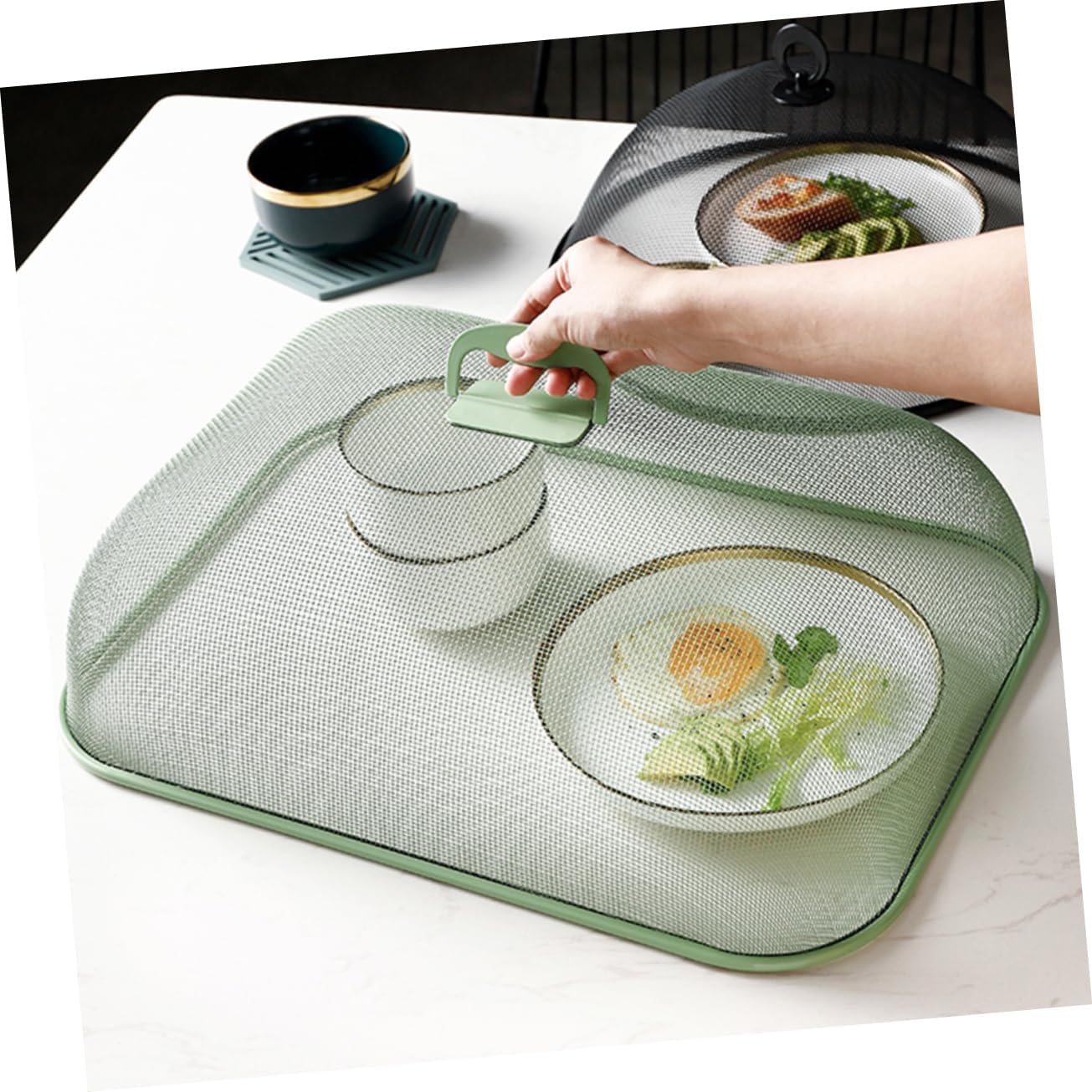 Ciieeo Mesh Food Cover Fly Tent for Outdoor Parties Camping Kitchen Microwave Plate Cover