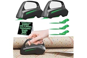 2-Pack Wrapping Paper Cutter with Replaceable Blades