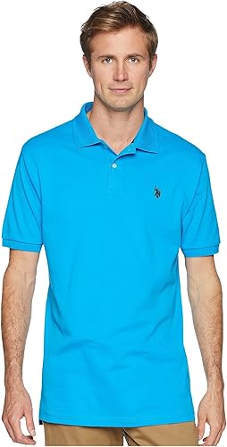 U.S. Polo Assn. Camisa entretejida de color sólido para hombre, XL
