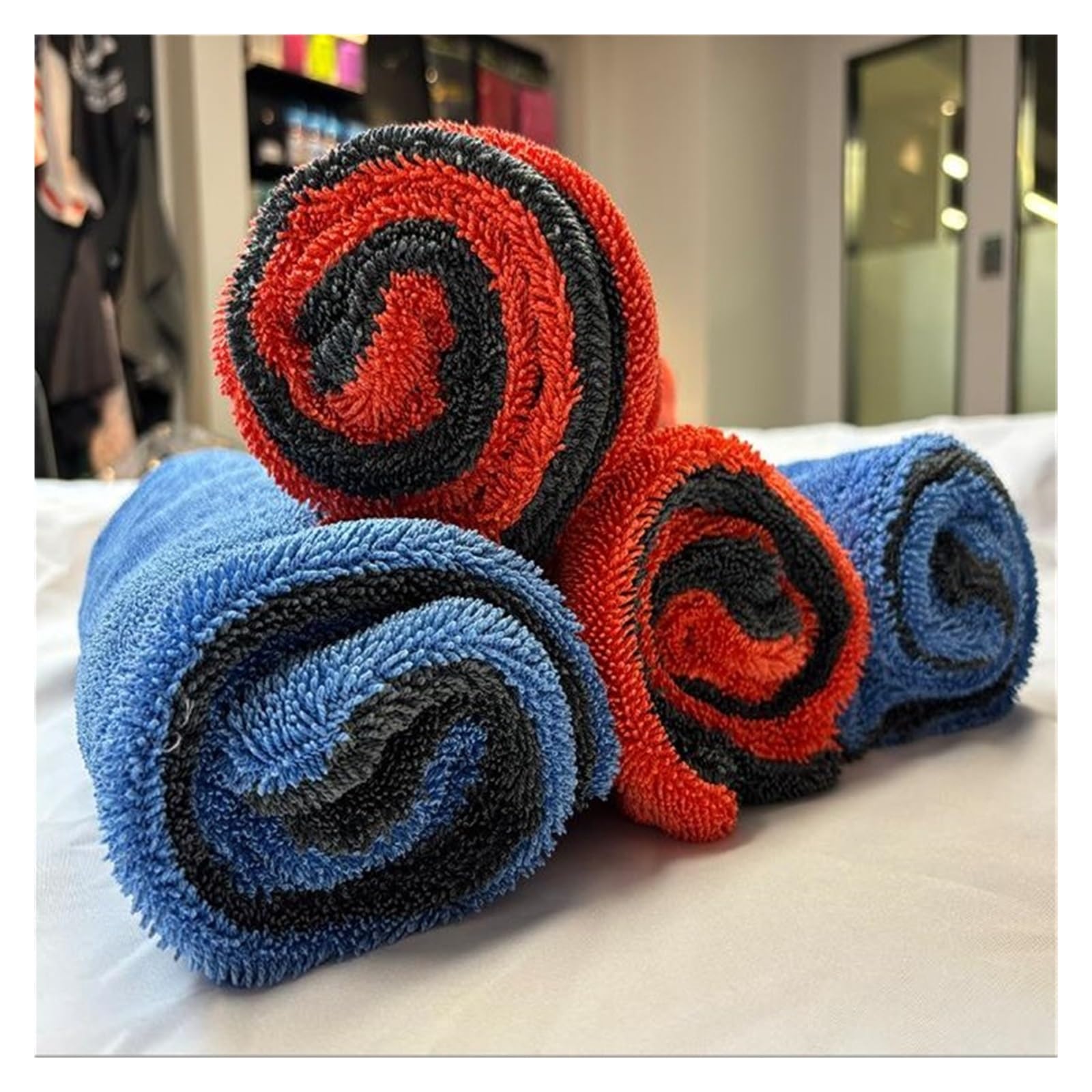 1200GSM Ultra Absorbent Microfiber Car Wash Towel - Double-Sided Cleaning Drying Cloth for Cars 1 Piece 1 pcs-6 — view 3