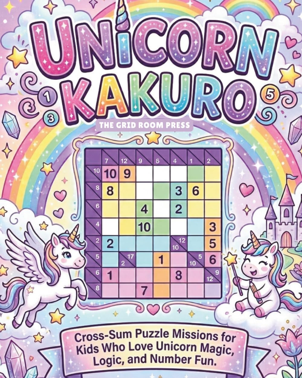 Unicorn Kakuro: Beginner-Friendly Cross-Sum Puzzle Missions for Kids Who Love Unicorn Magic, Logic, and Number Fun