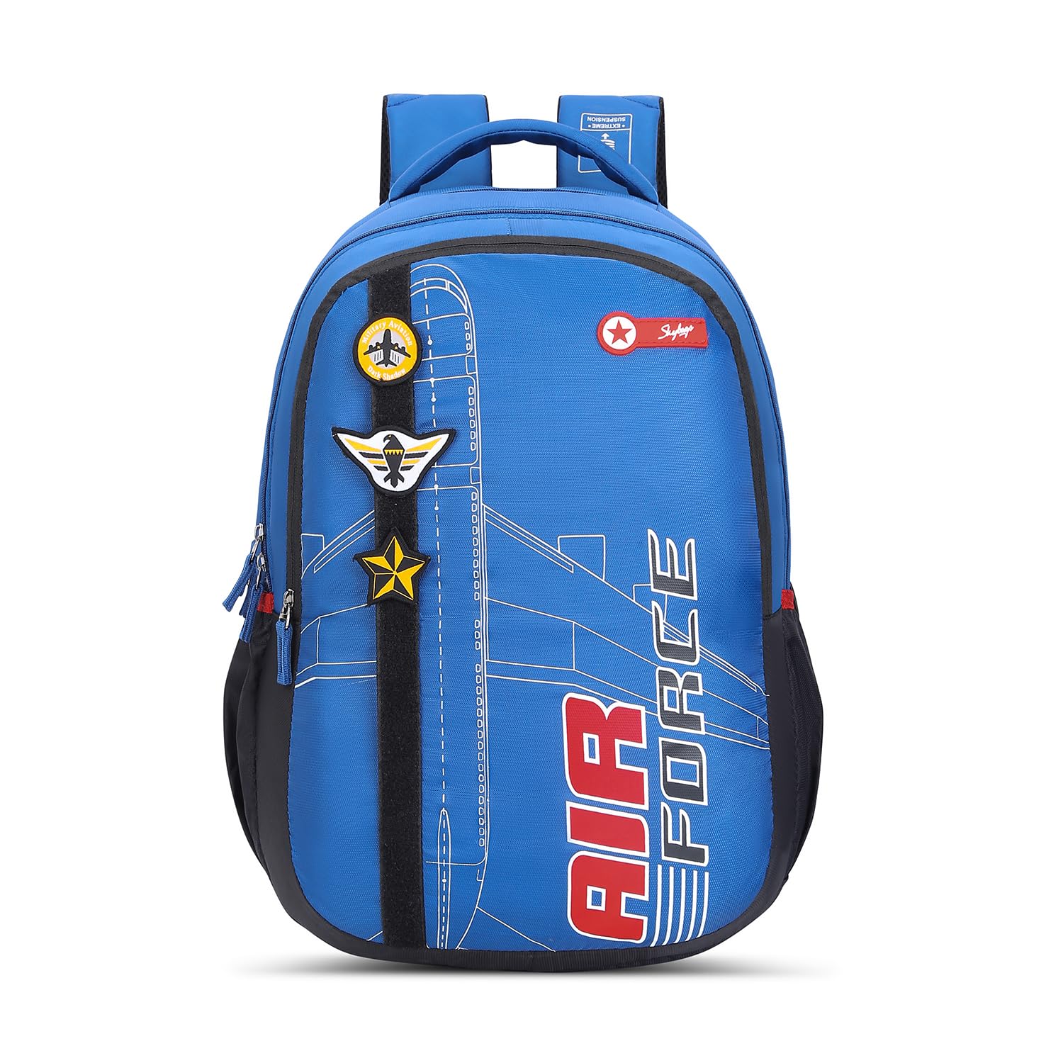 skybags MAZE PRO 05 SCHOOL BACKPACK BLUE BLACK-picture-42