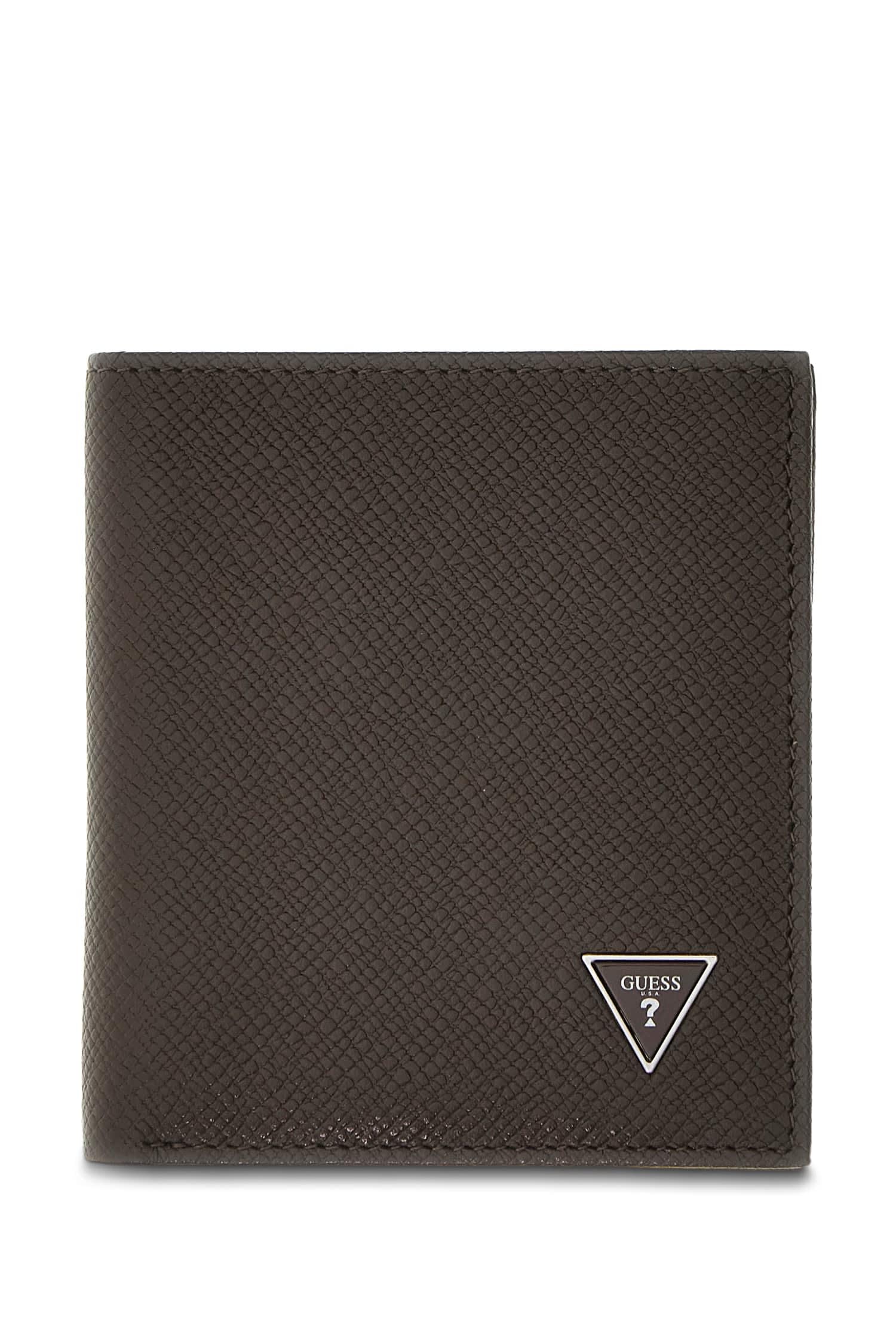 Guess Hombre Cartera Bifold Milano Bifold S Gris