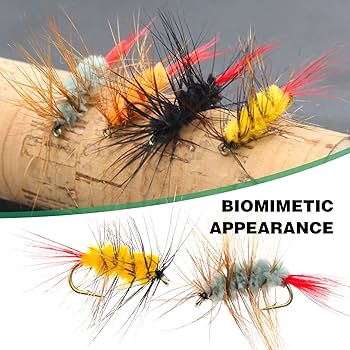 Amazon.co.jp: FishingPepo 20個 フライフィッシング ドライ