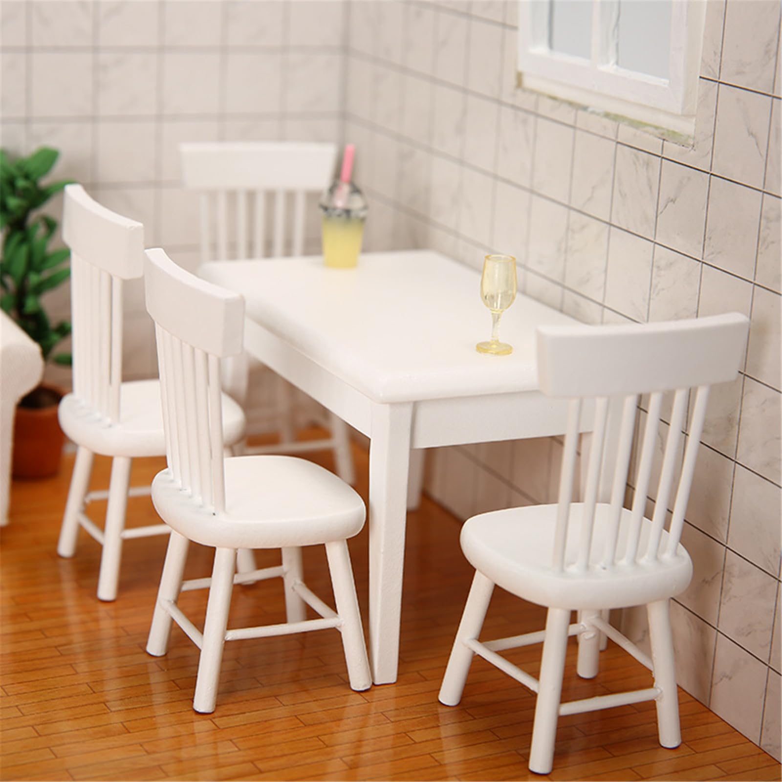 Amazon | Dollhouse 木製ミニチュアキッチンシンクとカウンタートップ 
