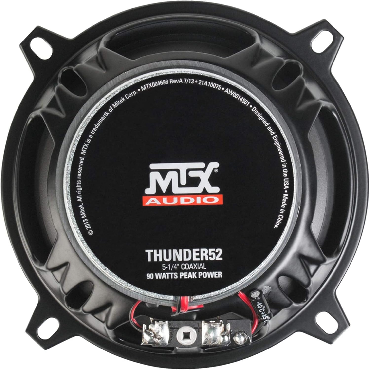MTX Audio THUNDER52 Thunder Coaxial Speakers - Set of 2, 5.25 Inch 2-Way