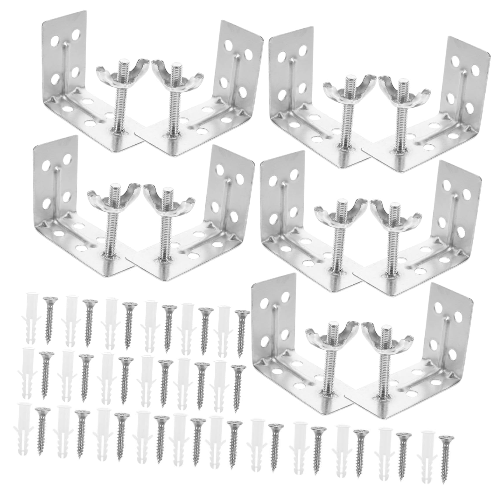 VILLCASE 1Set Durable Shape Curtain Bracket Premium Quality Installation Accessories for Easy Mounting Living Room Bedroom Office More Classic Design for Versatile Use