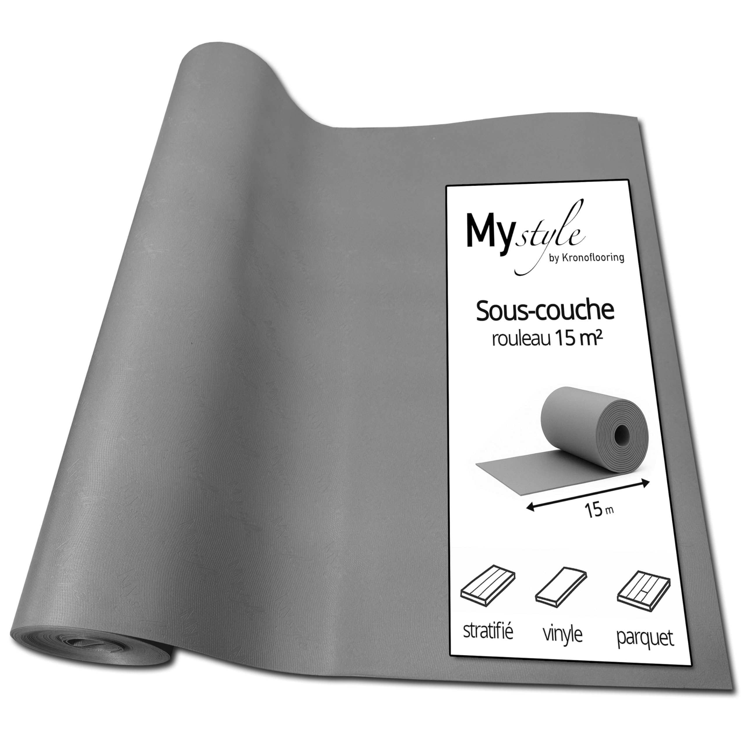 Sous-couche acoustique uficell isolation phonique 18 dB pour parquet et sol stratifié