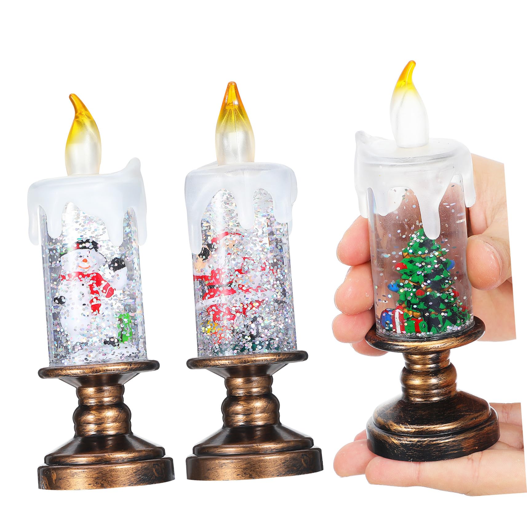 Bougies LED sans flamme pour éliminer les risques de feu à Noël