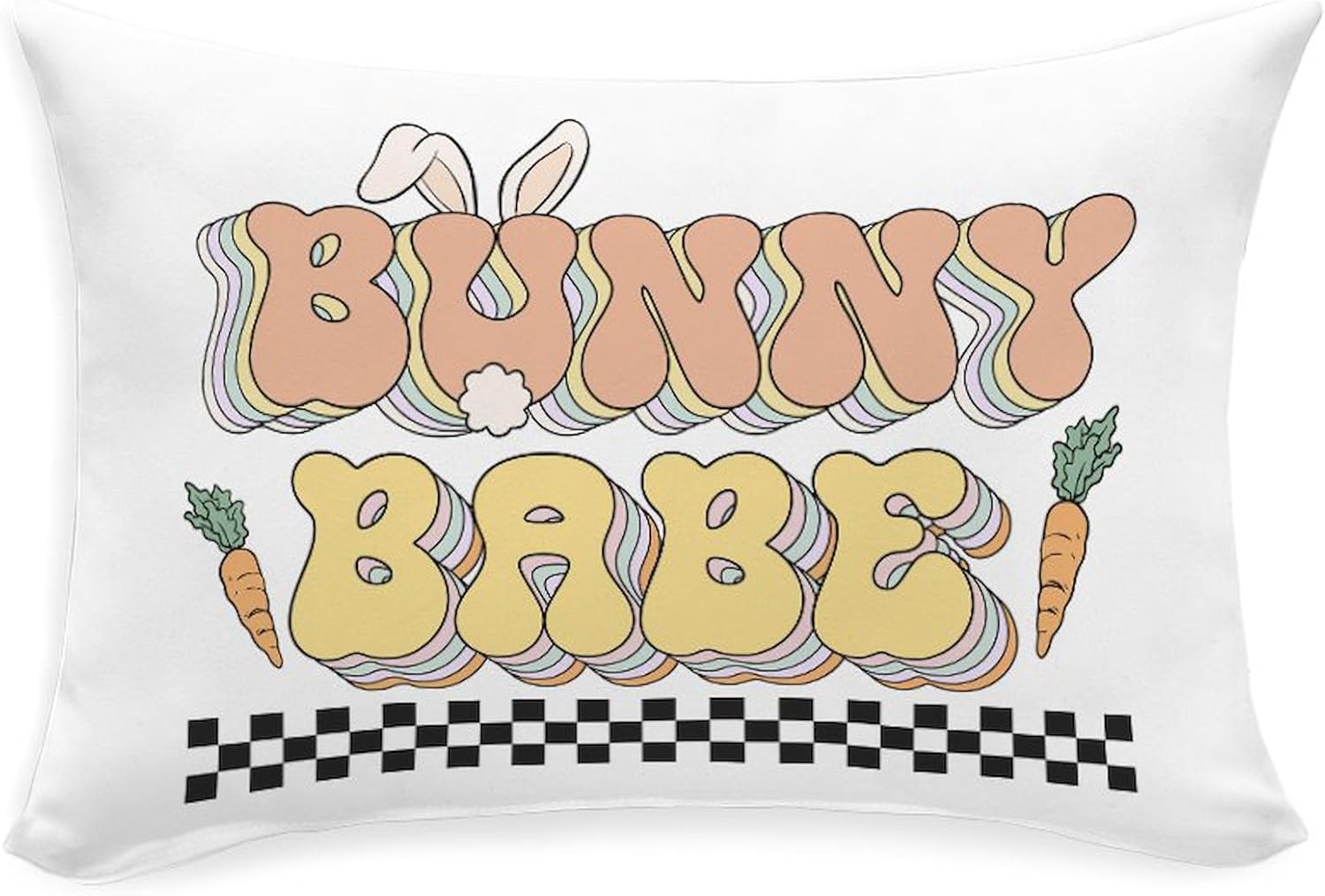 CafePress Easter Bunny Babe 20" x 14" Rectangular Throw Pillow