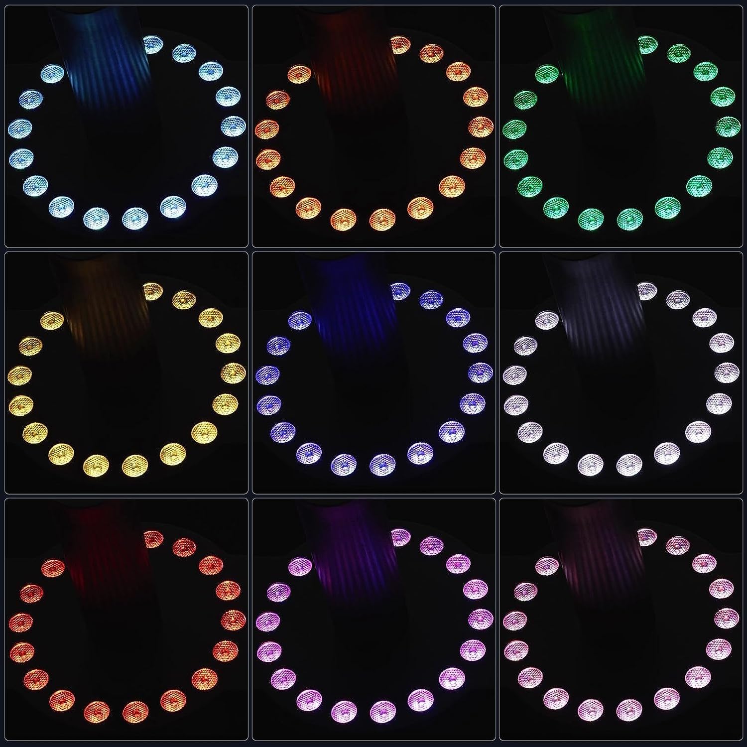 Máquina de niebla de chorro de CO2, máquina de niebla de CO2 de escenario, máquina de niebla de columna de gas multiángulo RGB de 18 LED, máquina de efecto de escenario de humo de máquina de chorro