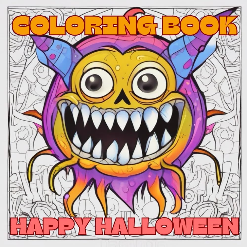 Halloween & Autumn Monster Coloring Book for Kids: Fun and Spooky Coloring Pages for a Creative Halloween!