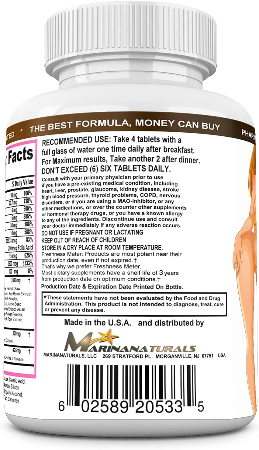 CURVIMORE Elite Complete Starter KIT Advanced Breast Enlargement, Butt Enhancement, Bust Enhancement, Booty Enhancement, Lip Plumping & Skin Tightening Pills – Bigger Breasts, Hips & Glutes. 1-Month