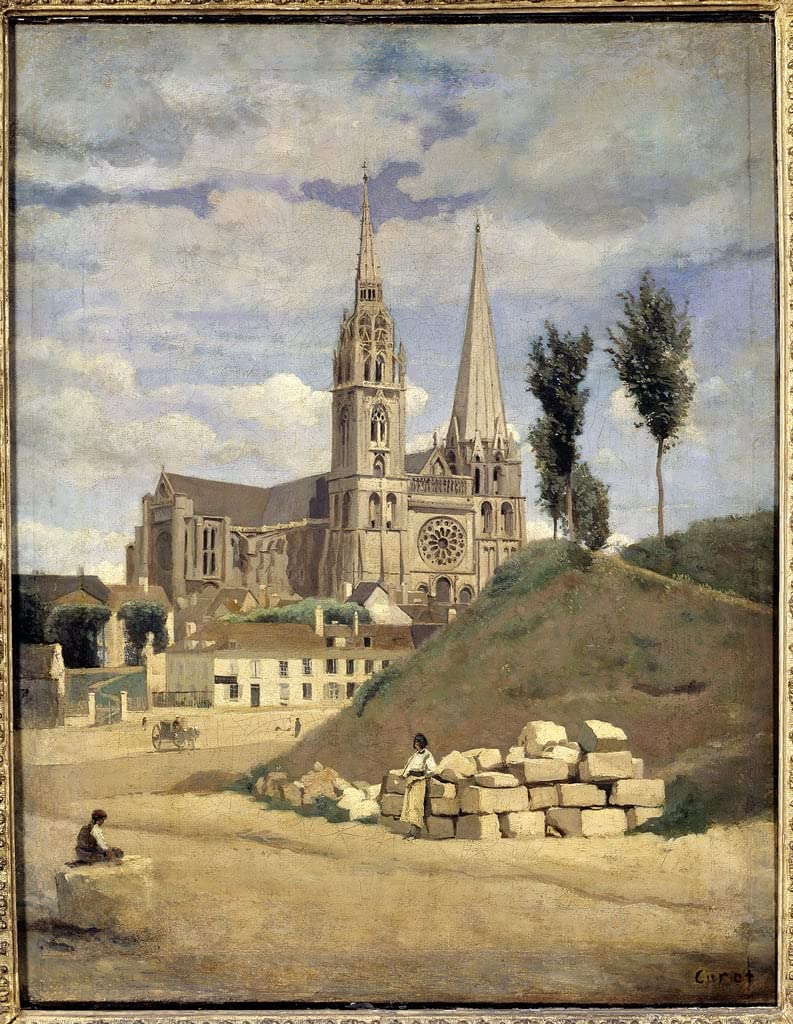 Toile cathédrale de Chartres sublime la déco du salon - 6