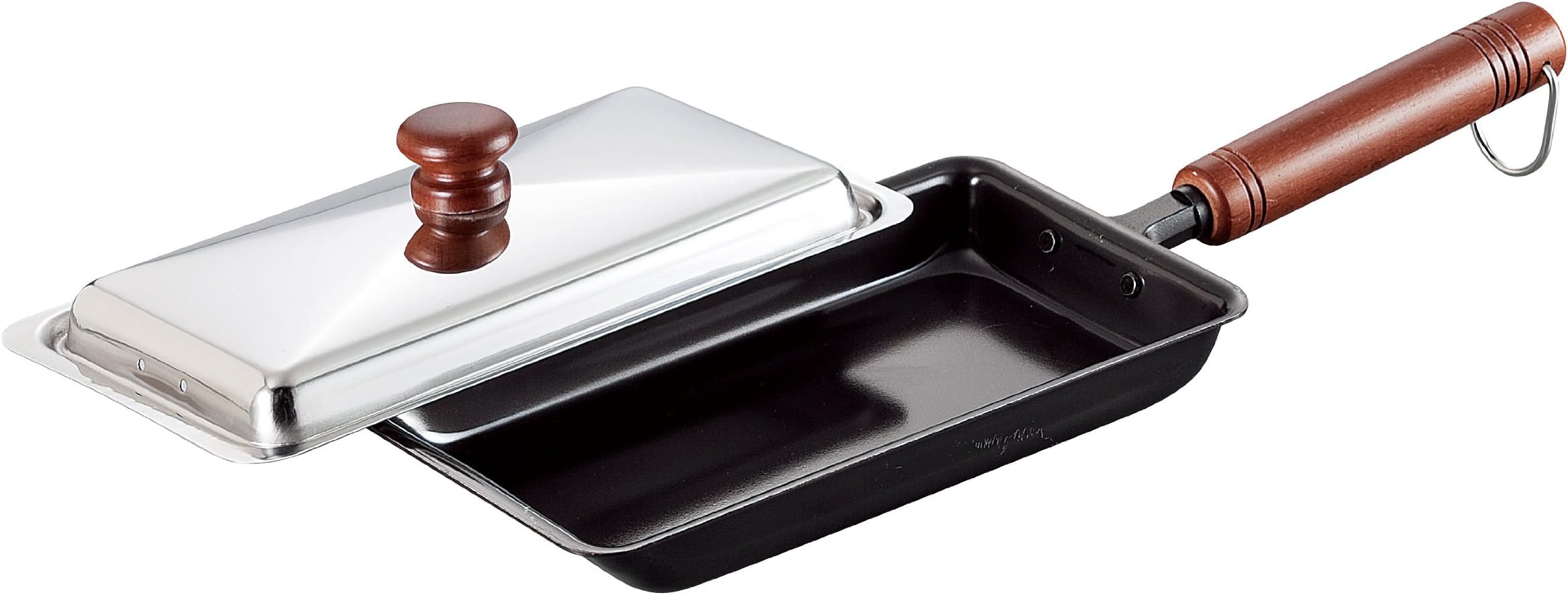 Comolife Iron Frying Pan Gyoza Dumpling & Fry Food, Made in Japan, Size : 16.14 x 5.10 x 3.08 Inch