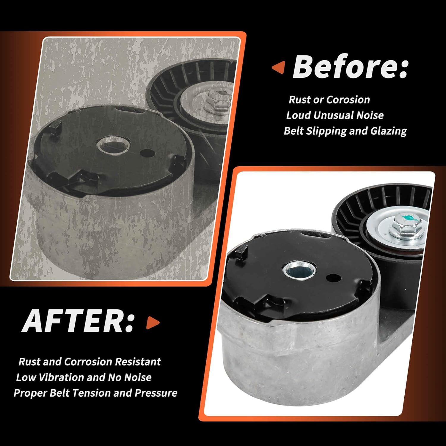 1 Set Drive Belt Tensioner Kit for Dodge Durango V6 3.6L 2016-2021 Serpentine Belt Drive Kit with Tensioner No.5184617AC