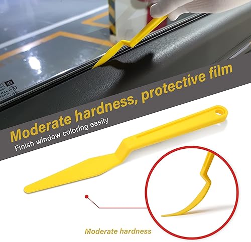 Miniatura 4 de NEWISHTOOL La herramienta de tinte de ventana incluye junta de mango largo y escobilla de cincel de esquina para teñir en lugares estrechos áreas