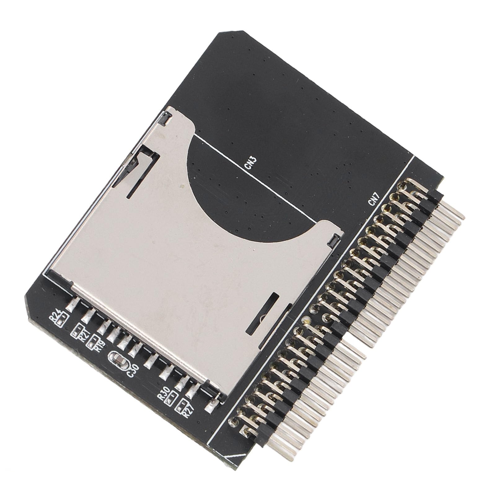 Qiilu SD Card to 2.5 Inch IDE Adapter, SDHC Memory Card Converter to 44 Pin Male PATA Port for Laptop
