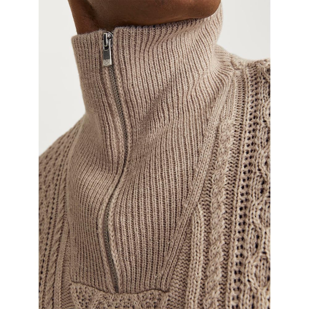JACK & JONES Sweter z dzianiny Mężczyźni Jprblunorth Knit High Neck Sn