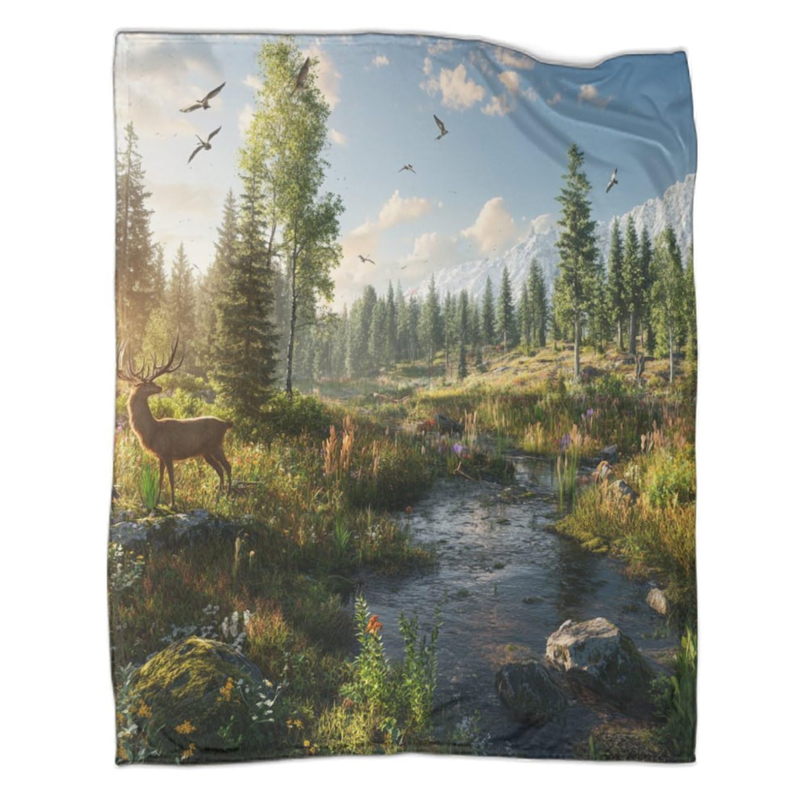 Couverture lit microfibre légère anti-froid pour le sommeil des adultes et enfants