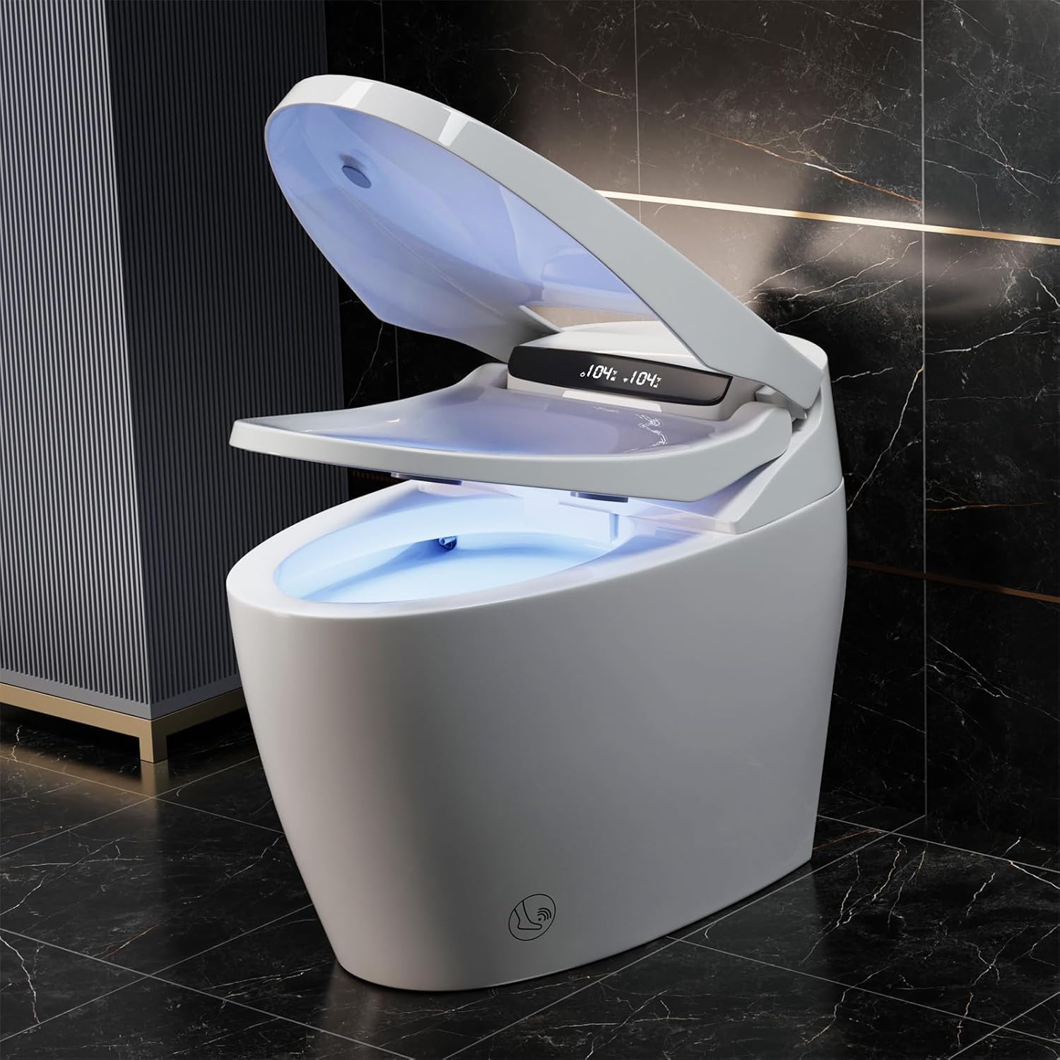 Photo 1 of ***DIRTY*** Smart Toilet with Bidet Built in, Automatic Smart Toilet with Foam Shield and Touchless Auto Open/Close Lid, Tankless Elongated One Piece Toilet with Warm Water Heated Seat Dryer for Bathroom