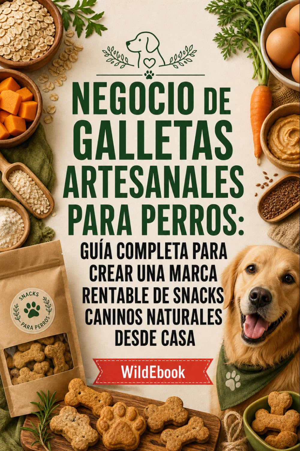 Negocio de Galletas Artesanales para Perros: Guía completa para crear una marca rentable de snacks caninos naturales desde casa (Cocina Saludable para Perros. Serie Completa de Nutrición Canina)