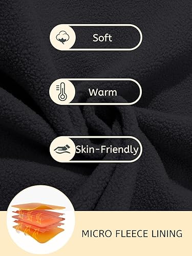 Miniatura 6 de MAGCOMSEN Sudaderas con capucha para hombre, con forro polar, estilo casual, atlético, para entrenamiento, con bolsillo tipo canguro