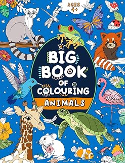 Big Book of Animal Coloring for Kids Ages 4+: 60+ Pages with Fun Facts & Habitats | FairyWren Publishing