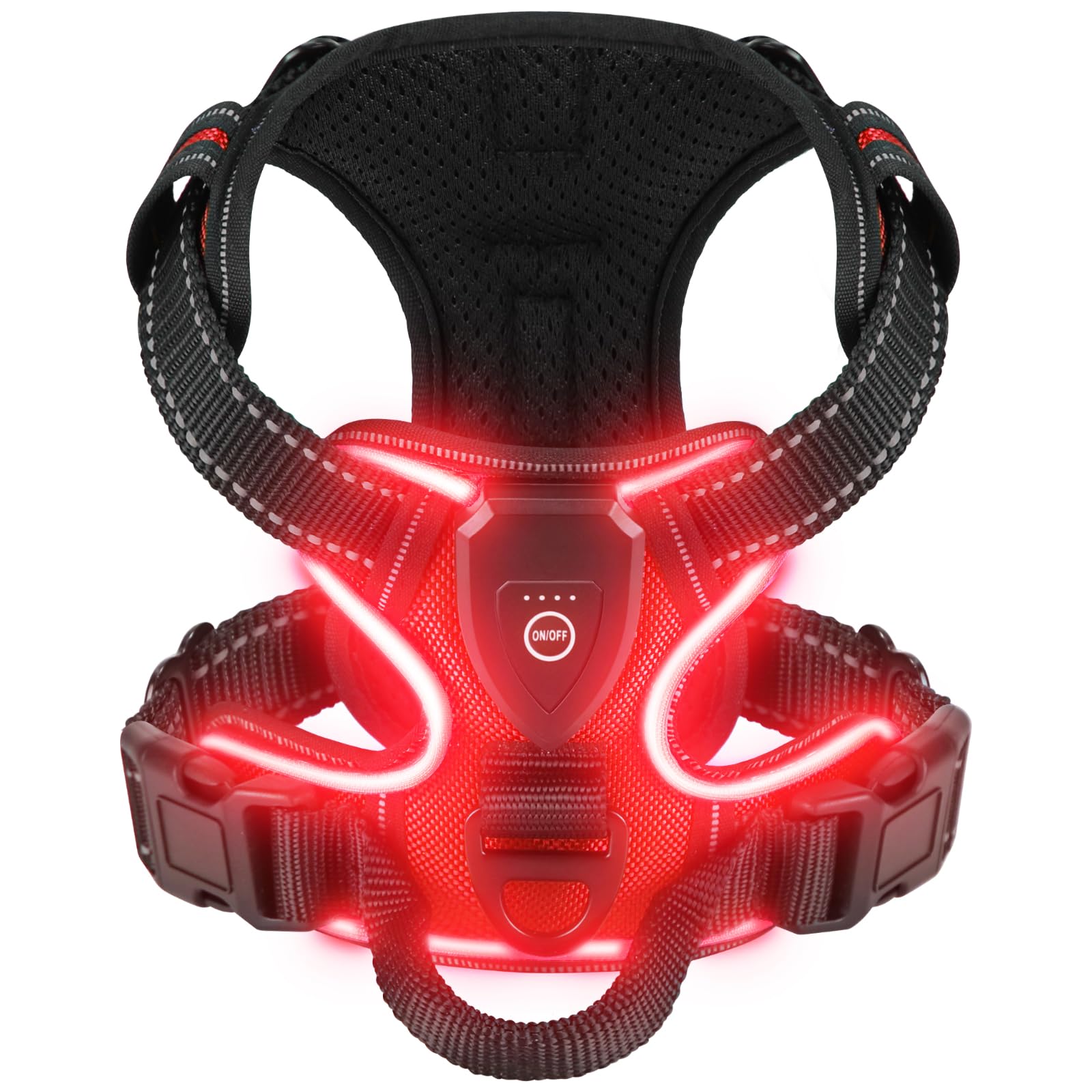 Villabliss Light Up Dog Harness Rechargeable for Night Walking — image 1
