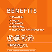 Vista 2 de OmegaXL TurmericXL Suplemento natural de apoyo articular de 250 mg de extracto de cúrcuma que ofrece 45 veces más curcumina - Alta absorción, sin