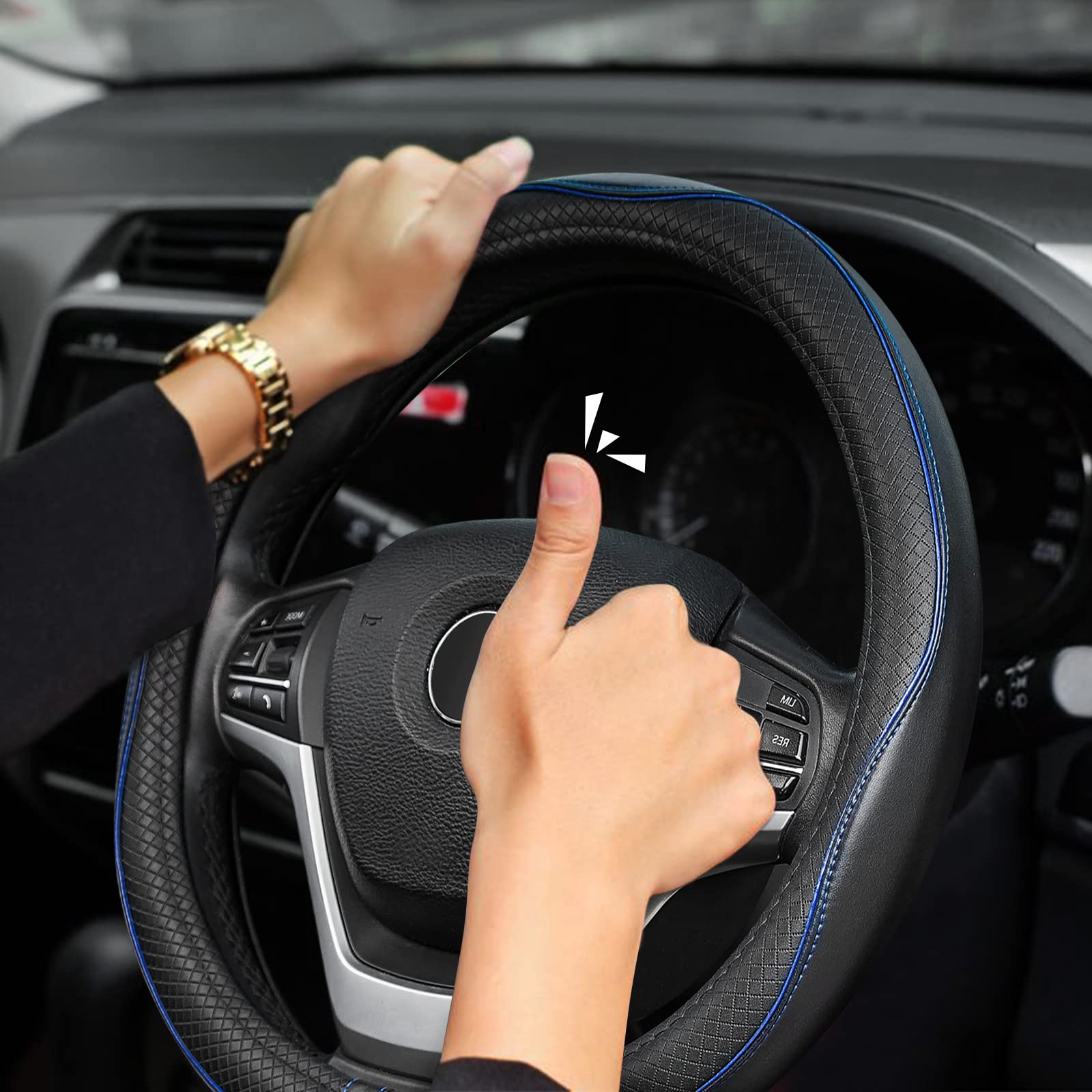 Amazon | ZATOOTO ハンドルカバー 軽自動車 Sサイズ 本革 手触りよし 