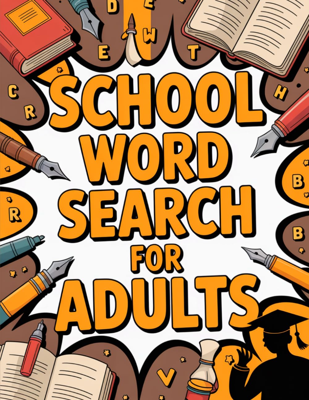 School Word Search for Adults: Easy and Fun Puzzles with Everyday School Words (Word Search Puzzle Book)