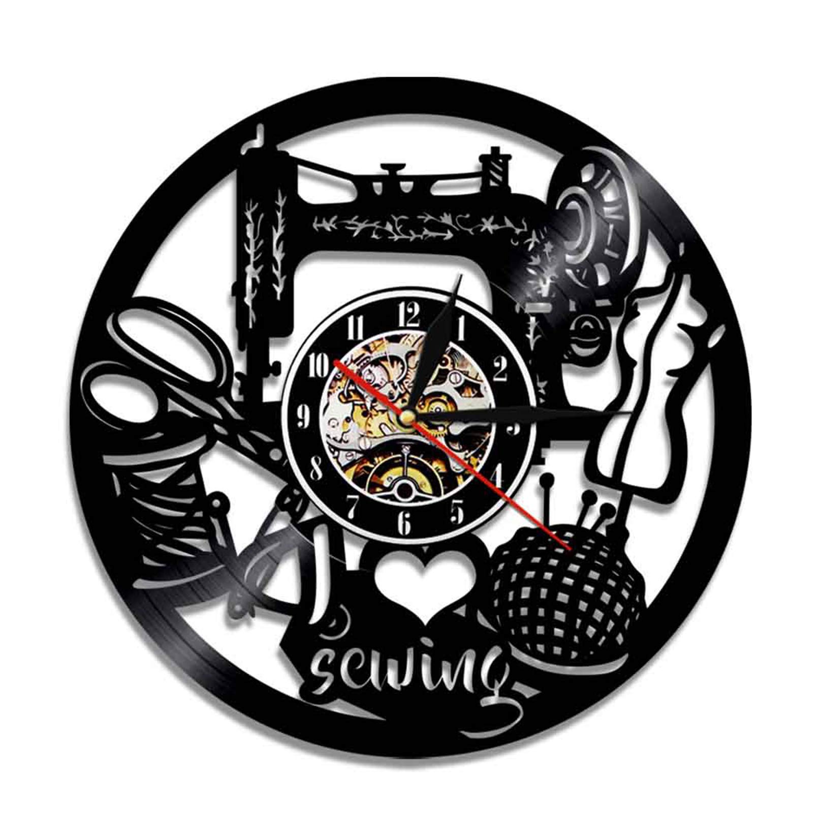 Horloge murale créative ZJ pour rompre la monotonie des murs blancs