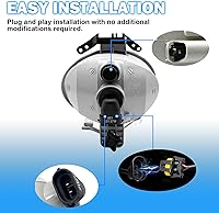 Vista 8 de Boxlight - Luces antiniebla compatibles con Hyundai Santa Fe 2007 2008 2009, un par de luces antiniebla con lente transparente para parachoques