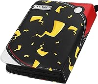 Vista 2 de Tcgames Carpeta para tarjetas de 4 bolsillos 440 bolsillos tarjetero con 55 fundas y colas amarillas