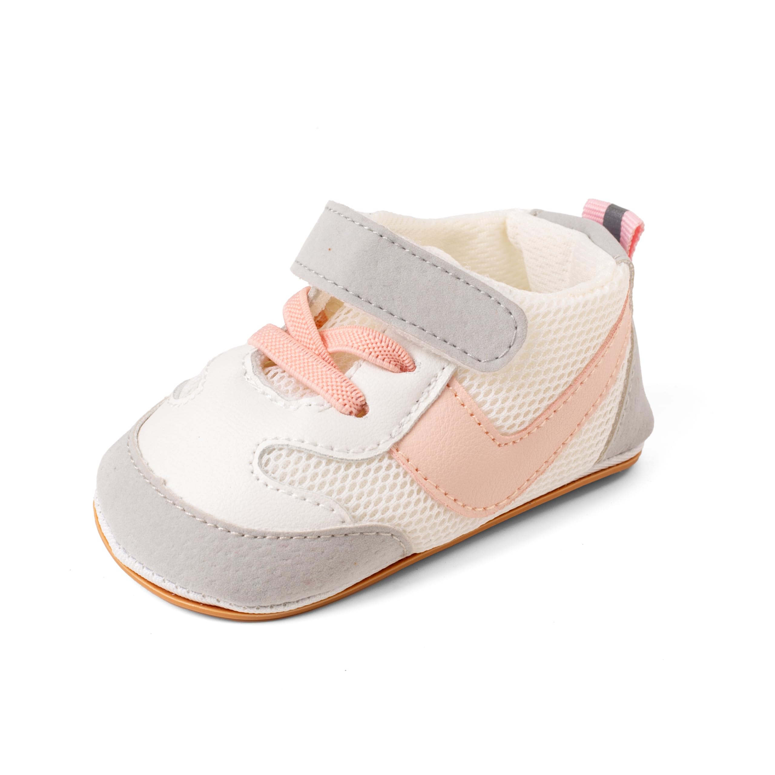 Lillypupp Unisex Anti-Slip Double Hook-and-Loop Fasteners Straps Shoes for Baby Boys Girls. Pink First Walking Pre-Walker Shoe for Toddler. (B0CXTMCZ1H) Amazon Price History, Amazon Price Tracker