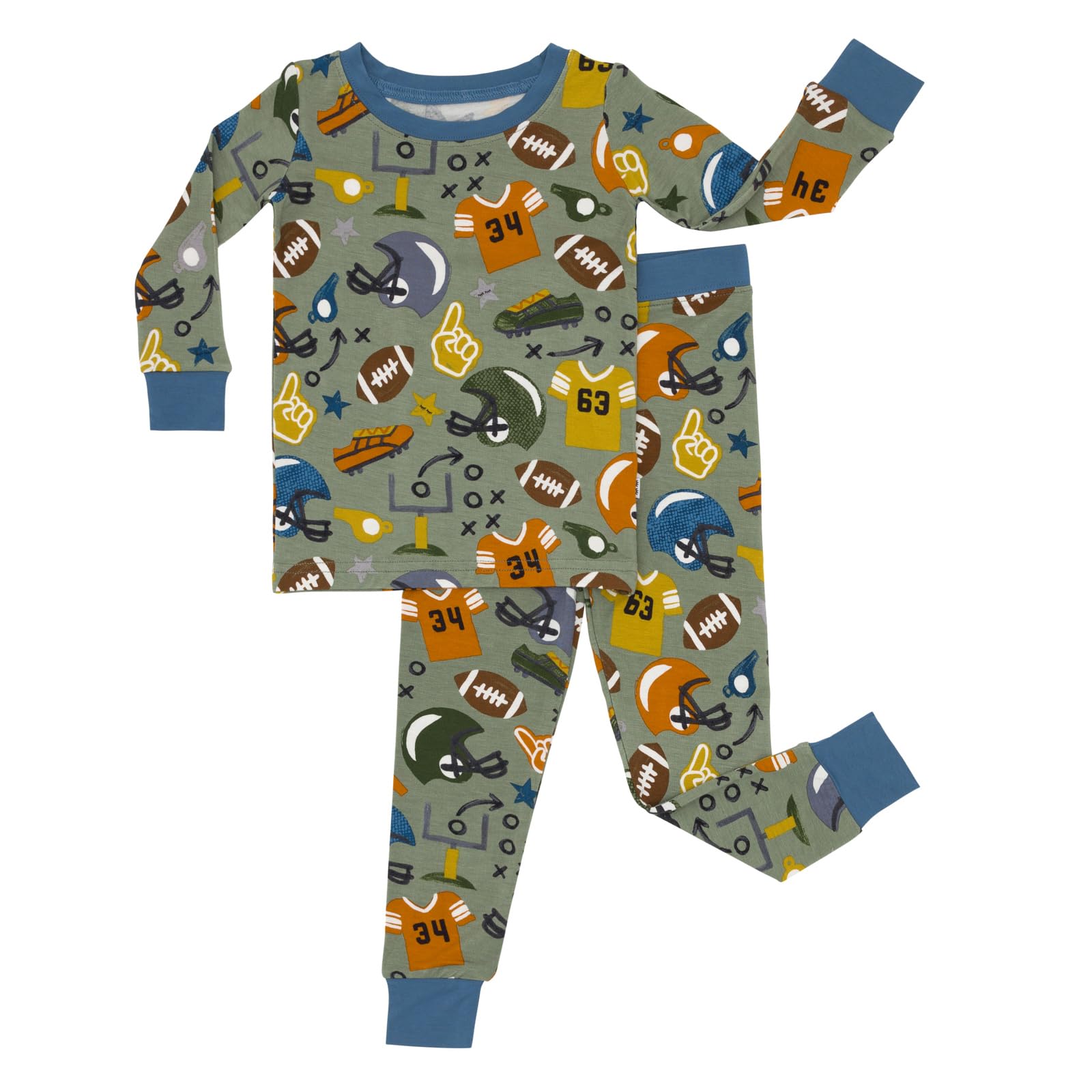 Little Sleepies Two-Piece Pajama Set, Viscose from Bamboo, Toddler Kids PJs