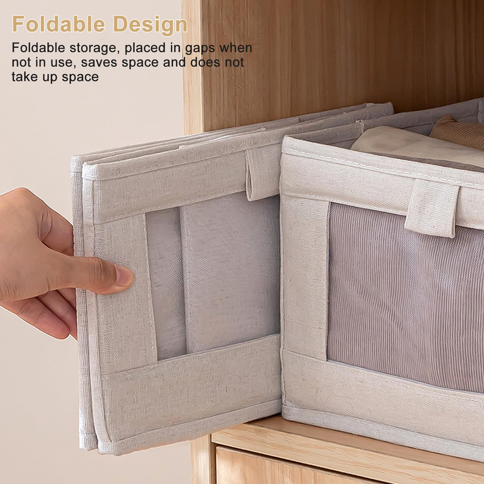 Scatola Box Pieghevole Per Pantaloni Maglioni Jeans 6 Scomparti Contenitore Organizer Salvaspazio Per Armadi 36x20x25 Cm 82940813