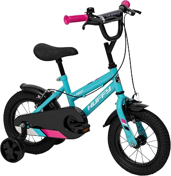 Huffy So Sweet Kids Bike Collection   12", 16", 20" Girls  Bicycles with Stabilisers, Dual Caliper Brakes & Adjustable Seat, Pink, White, Blue or Purple, Ages 3 9, Fun Designs