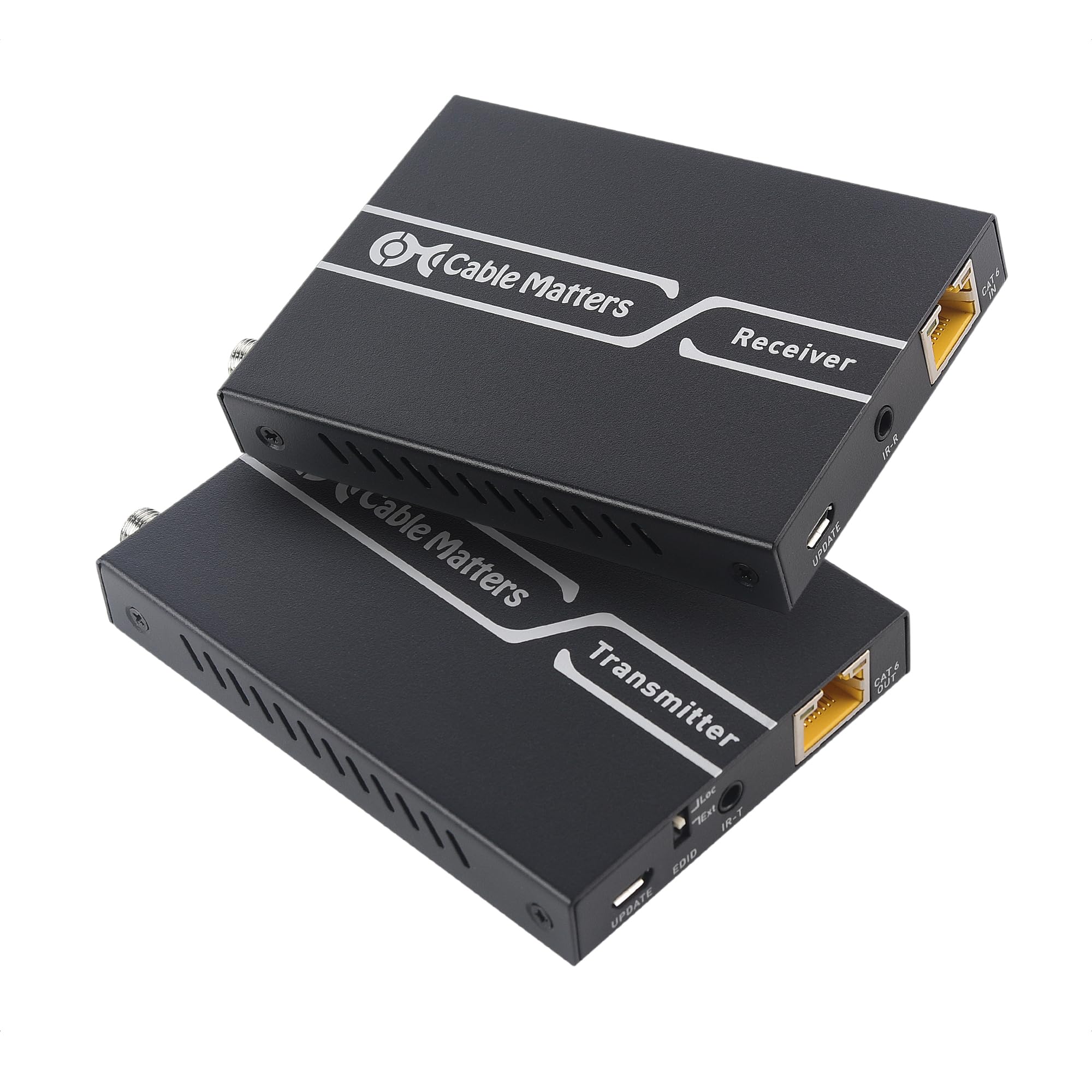 Cable Matters 4K HDMI Extender Balun with 4K@60Hz & HDR up to 200 Feet, HDMI Extender 4K / Wall Mount HDMI Over Ethernet 4K Extender in Black - Support Local Monitor Loop-Out-image-10