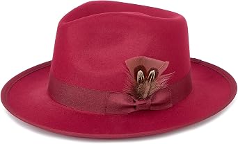Fedora Hats for Men & Women Wide Brim Felt Hat Dress Panama Trilby Hats