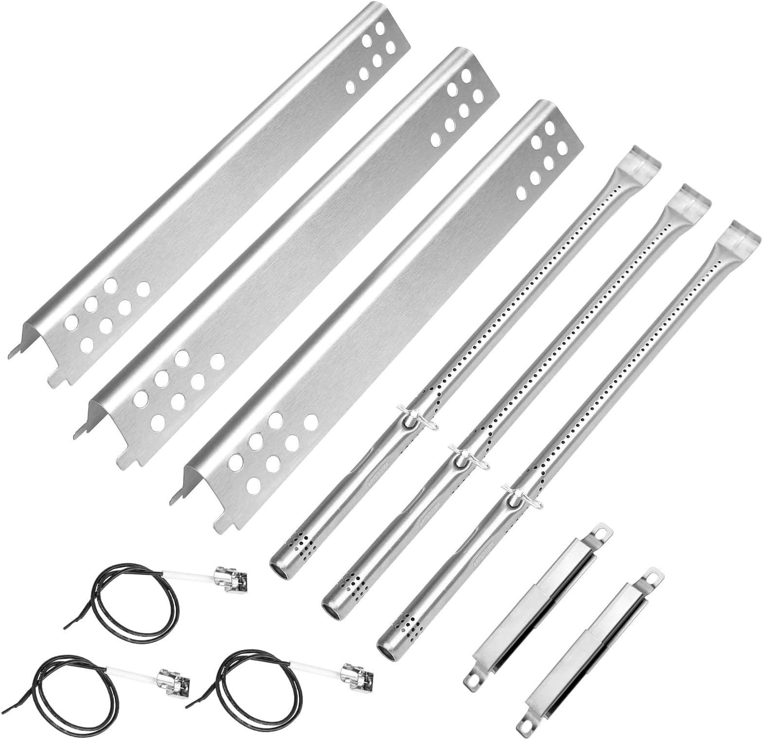 Grill Replacement Parts for Charbroil Performance Tru Infrared 3 Burner 463371116 463371316 463370719 463336016 463280019, Grill Burner Heat Plate Shield Carryover Tube Grill Repair Parts